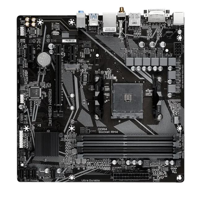 Gigabyte A520M DS3H AC AM4 D4 Dvi-D Hdmi Dp
