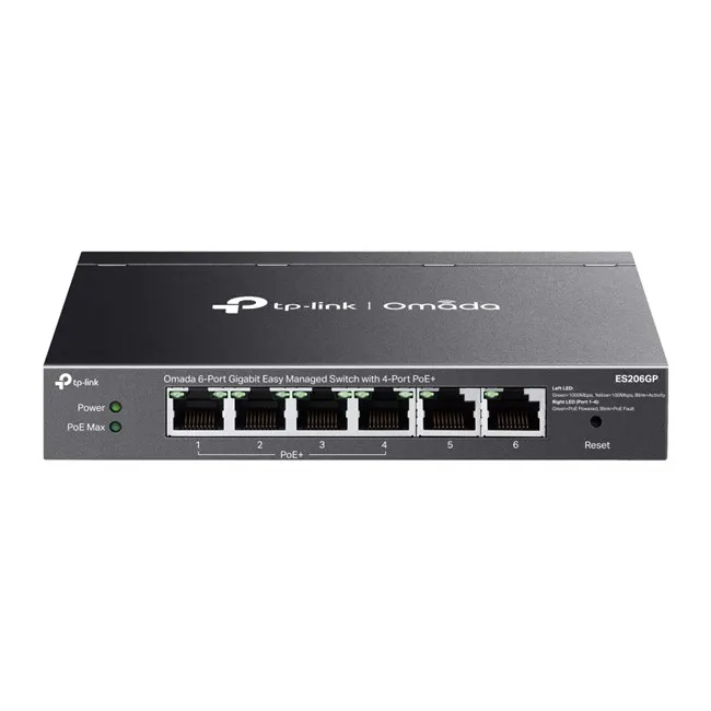 Tp-Link omada ES206GP 6Port Gbit 4 PortPoe+ Switch