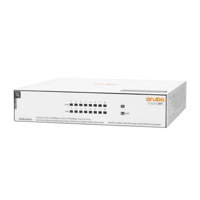 HPE Aruba Instant On 1430-8Port PoE (64W) (R8R46A)