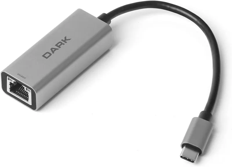 Dark Type-C to Gigabit Ethernet Adaptörü